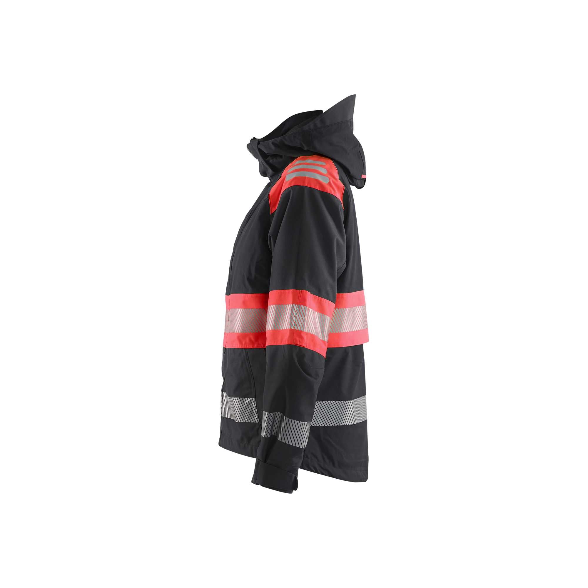 BLAKLADER 44301977 WOMEN’S HI VIS SHELL JACKET Hi Vis Reflective Shell Work Jacket WOMEN - Waterproof